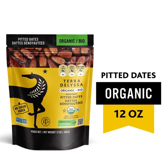 Terra Delyssa® Dattes dénoyautées biologiques Deglet Noor, 340g