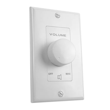 Rockville VOL70100 White 100 Watt 70v Wall Volume Control Zone Controller Box