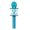 thumbnail image 1 of kurtrusly Microphone Sans Fil Bluetooth-compatible Haut-Parleur Portatif Lecteur KTV Maison Surround Batterie Réglable Micro Coloré Diffusion en Continu Bleu, 1 of 7
