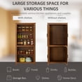 thumbnail image 4 of HOMCOM Armoire de Rangement de Garde-Manger de Cuisine 64 Pouces, avec Tablettes Ajustables, Chêne, 4 of 10