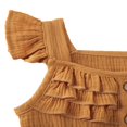 thumbnail image 3 of Toddler Baby Girls Fly Sleeve Ruffled Waistband Romper Outfits, 3 of 4