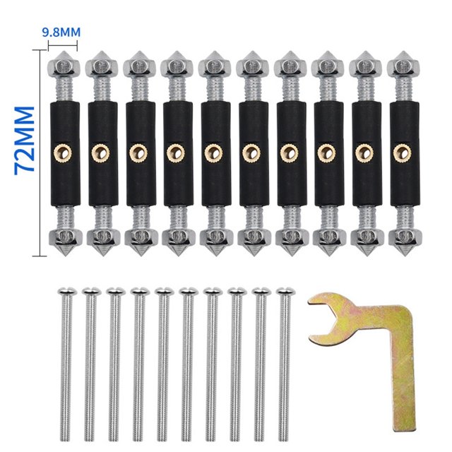 ziyahi Cassette Screws Support Rod junction sets repair Kit Rust accessories tool Resistant Repair Device for Wall Switch 86 Insulated Type