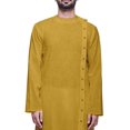 thumbnail image 4 of Atasi Kurta-Chemise pour Homme en Coton Flex, Uni, Col Rond, Tenue Festive de Designer, 4 of 7