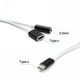 thumbnail image 2 of Chmadoxn Type-c To Type-C+3.5mm Audio Adapter Headset Charging Two-in-one Adapter Audio Cable, 2 of 7