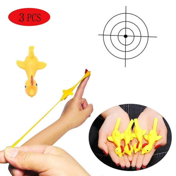 LEEYNEER Clearance 3Pcs Rubber Chicken Flick Chicken Flying Chicken Flingers Stretchy Gift Toy Best Gift