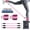 Pink, variant on GOGO Ankle Resistance Bands with Padded Cuffs, Glute Kickback Straps for Workout Training