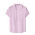 thumbnail image 2 of Men's Casual Linen Shirt - Cuban Collar, Button Down, Breathable Material, Perfect for Summer & Vacation, 2 of 5