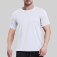 thumbnail image 2 of Plebaso T-Shirts Athlétiques pour Hommes Manches Courtes Col Rond T-Shirts Respirants Unis pour Course, 2 of 7
