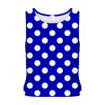 thumbnail image 2 of Plebaso Débardeurs d'Été pour Femmes Slim Imprimé Sans Manches Col Rond Tee-Shirts Froncés Blouses Décontractées pour Femmes, 2 of 4