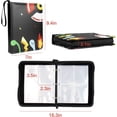 thumbnail image 2 of HSHDLDF Trading Card Binder with Sleeves Collection Cartable Cards Zipper Binder Collect Holder Album 400 Cards with 50 Removable Page Carrying Case Binder Book Folder Storage for Boys Girls(Black）, 2 of 6