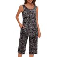 thumbnail image 4 of Baikeli Womens Sets on Sale Two Piece Outfits for Women Plus Size Suits Striped Tops Drawstring Waist Pants Jogger Sets with Pockets Women Matching Sets Outfits, 4 of 7