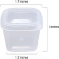 thumbnail image 2 of CUITING 50 Pcs Small Hinged Sauce Pots  1oz Small Plastic Pots with Lids  25ml Mini Takeaway Pots for Deli  Portion Controll  Sauce Cups  Condiments  Meal Prep, 2 of 7