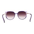 thumbnail image 2 of Womens Thin Oversize Cat Eye Butterfly 90s Designer Sunglasses Purple, 2 of 5