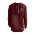 thumbnail image 5 of PVCS Sweat à Capuche à Manches Longues pour Femmes, Fermeture Éclair, Cardigan pour Dames, 5 of 5