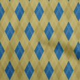 thumbnail image 1 of oneOone Velvet Medium Blue Fabric Argyle Craft Projects Decor Fabric Printed By The Yard 58 Inch Wide, 1 of 4