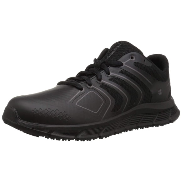 Shoes for Crews Course, Women's Slip Resistant Work Shoes, Water Resistant and Easy Clean, Black, Size 5.5