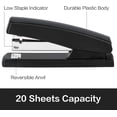 thumbnail image 2 of LoonWear Stapler, Desktop Stapler, Office Stapler, 25 Sheet Capacity, Includes 1000 Staples and Staple Remover, Black, 2 of 5