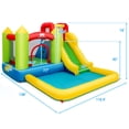 thumbnail image 2 of Costway Inflatable Bounce House Water Slide Jump Bouncer w/Climbing Wall and Splash Pool  Blower Excluded, 2 of 10