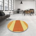 thumbnail image 4 of Ahgly Company Tapis d'Intérieur Rectangulaire Transitionnel Orange Rouge Orange Lavable à la Machine, 5 Pieds x 7 Pieds, 4 of 7