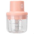 thumbnail image 3 of 250ml Pink Electric Meat Grinder Food Chopper Mini Kitchen Shredder USB Charging, 3 of 7
