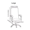 thumbnail image 4 of Bowayaoa Elastic Dining Chair Covers Set of 2, Stretch Slipcovers Waterproof Soft Seat Covers Universal Fit for Kitchen Office Chairs, Washable Spill-Proof High Back Chair Protector, Solid Color, 4 of 10