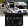 thumbnail image 4 of 5 Gang Switch Panel Waterproof 12-24V LED Switch Panel with Digital Voltmeter Backlit, 4 of 7