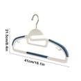 thumbnail image 3 of EGNMCR Household Non Slip Non Marking Corner Drying Rack Fish Mouth Opening Clothes Hangers Dry And Wet Use Does Not Hurt The Collar Plastic Hanger, 3 of 6
