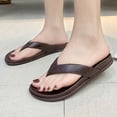 thumbnail image 2 of FRSASU Womens Flip Flops for Women Comfortable Strap Yoga Mat Non-Slip Slippers with Arch Support Brown, 2 of 9