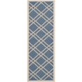 thumbnail image 1 of Safavieh Courtyard Blue Indoor Outdoor Rug - Runner 2'3" x 6'7", 1 of 5