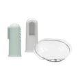 thumbnail image 1 of Dr. Brown's Silicone Finger Toothbrush green and Gray 2 pack, 1 of 8