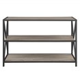 thumbnail image 3 of Manor Park 2 Shelf Industrial Wood Bookcase, 40", 3 of 6