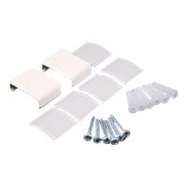 Wiremold Nonmetallic Raceway Accessory Pack NMW910 - Cable raceway mounting kit - wall mountable - white