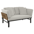 thumbnail image 3 of HOMETRENDS Sienna Adjustable Steel Outdoor Daybed with Cushions, White, 3 of 11