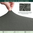 thumbnail image 3 of CHUN YI 1 Piece Cushion Cover Spandex Stretch Textured Grid Box Cushion Seat Slipcover, 3 of 6