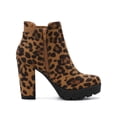 thumbnail image 3 of Unique Bargains Bottes Chelsea à Plateforme à Talons Hauts Épais à Fermeture Éclair pour Femmes, 3 of 8