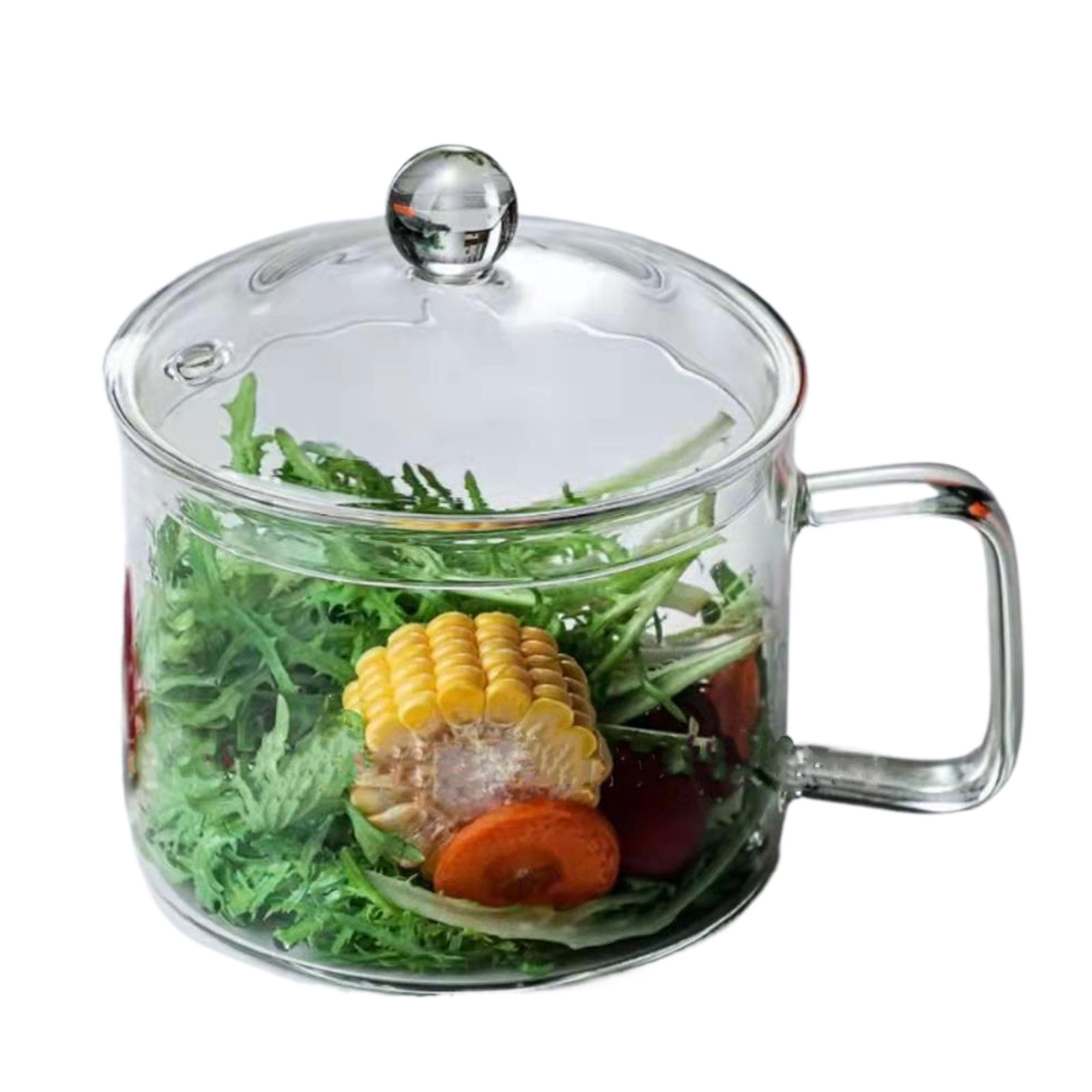 tredstone Glass pot heat-resistant glass handmade cookware set stove suitable for Single handle 1500ml