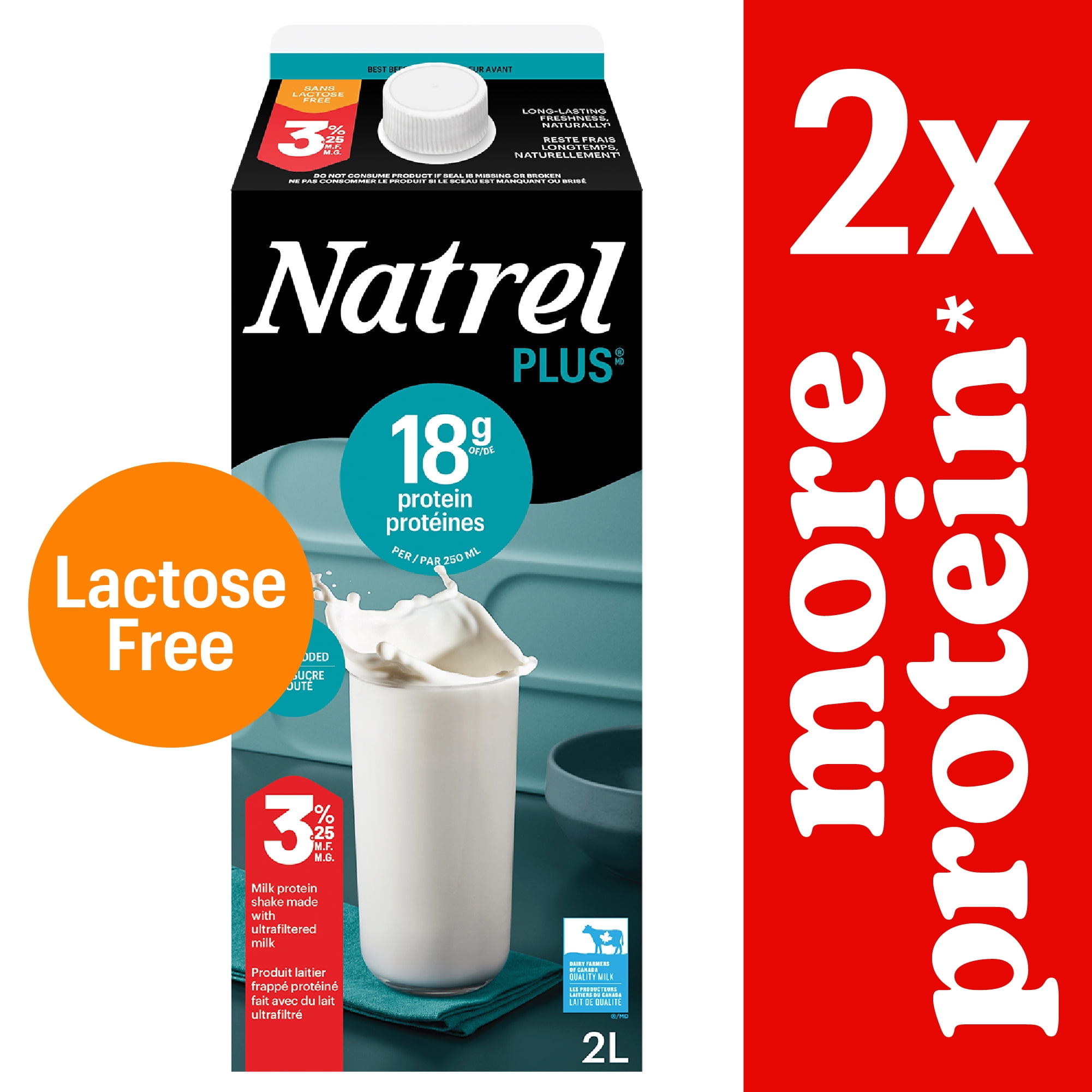 Natrel Plus 3.25% Protein Milk 2L