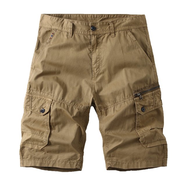 Men's Workout Cargo Shorts Lightweight Hiking Flat Front Shorts Tactical Work Shorts with Multi Pockets
