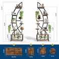 thumbnail image 3 of Support pour Plantes d'Intérieur avec Lumières de Croissance, Étagère pour Plantes en Métal à 9 Niveaux de 68 Pouces de Hauteur avec Roulettes, Grand Présentoir pour Plantes, Support Courbé pour Plantes pour Salon, Patio, 3 of 9