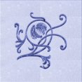 thumbnail image 1 of Ahgly Company Tapis d'Intérieur Lavable en Machine Carré Transitionnel Lavande Bleu, 4 Pieds Carré, 1 of 7