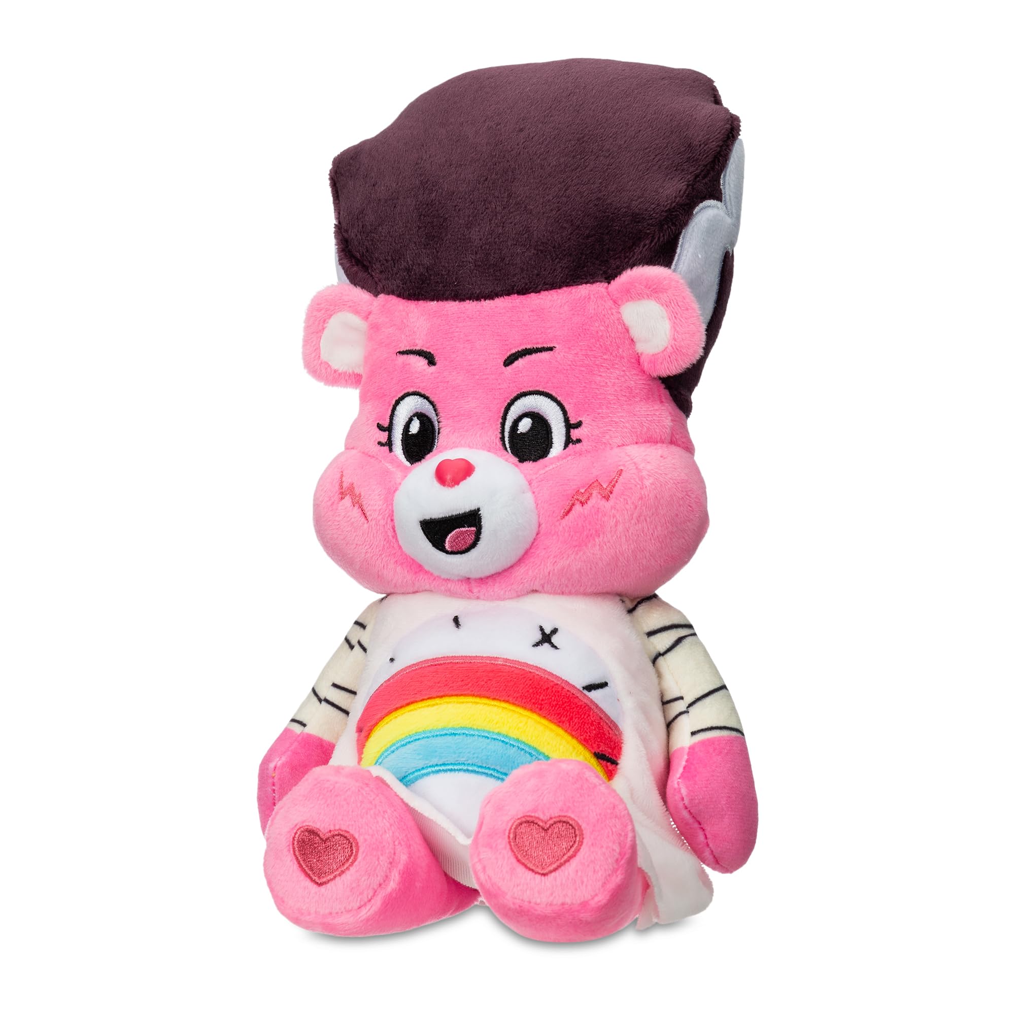 Peluche Care Bears Universal Monsters Fun Size - Cheer Bear en tant que fiancée de Frankenstein