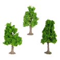 thumbnail image 4 of Bunblic 3 Pieces Mini Landscape Tree Model Trees DIY Crafts Railway Train Railroad Layout Diorama Tree Building Model Miniature Trees shaped tree, 4 of 8