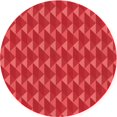 thumbnail image 1 of Ahgly Company Tapis d'Intérieur Ronds Transitionnels Rouges Lavables à la Machine, 7 Pieds Rond, 1 of 7
