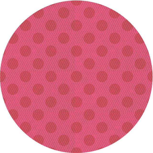 Ahgly Company Tapis d'Intérieur Ronds de Style Transitionnel Lavables à la Machine, Rouge Framboise, 4 Pieds Rond