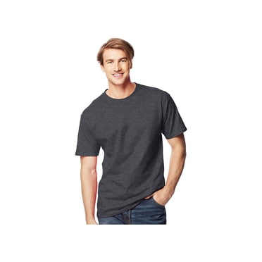 Hanes Men's Double Needle Crewneck Short Sleeve T-Shirt, Style 518T