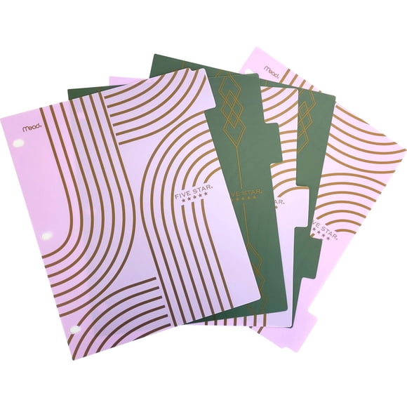 Five Star® Style 5-Tab Poly Dividers