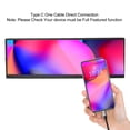 thumbnail image 3 of GPU Computer Case Sub Screen, Easy Installation Aluminum Alloy 2880x864 4K 120Hz 12.7 Inch Portable Monitor  for Laptop, 3 of 7