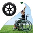 thumbnail image 3 of tredstone 2pcs/set Anti-skid Wheelchair Rear Wheel With Strong Bearing Capacity For Manual Wheelchairs black, 3 of 6