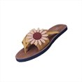 thumbnail image 2 of LSLJS Summer Ladies Sandals And Slippers Flip Flops Suede Flowers Flat Beach Shoes, Women's Slippers, 2 of 7