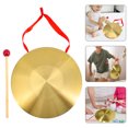 thumbnail image 4 of Loud Chinese Gong Instrument Portable Copper Gong Warning Percussion Instrument, 4 of 9